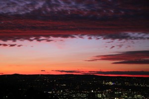 Abend über Stuttgart