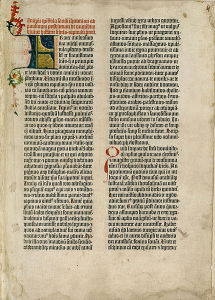 Blatt aus der Gutenbergbibel