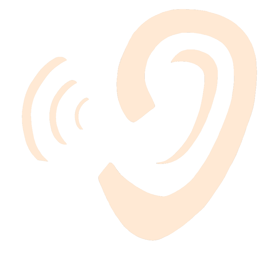 Mit diesem Ohr als Zeichen für "Hören"  finden Sie hörenswerte Beiträge bei Moment-mal-mach-mit.de