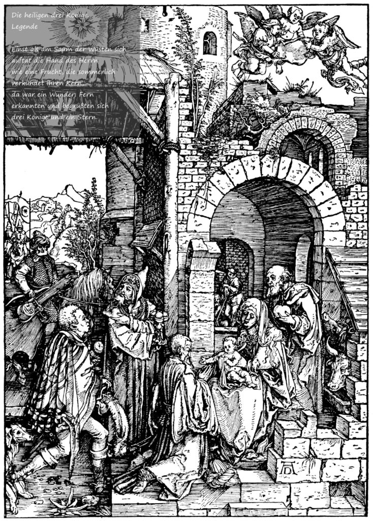 Bild Anbetung der Heiligen Drei Koenige von Dürer