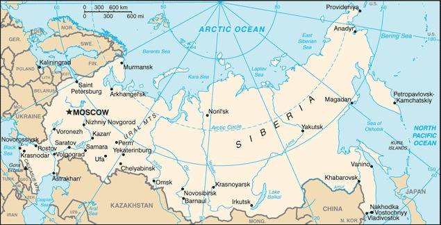 Karte, Russland